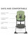 Стульчик для кормления Kinderkraft Foldee Green (KHFOLD00GRE0000)