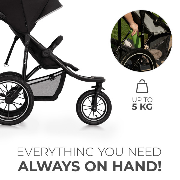 Прогулочная коляска Kinderkraft Helsi Deep Black (KSHELS00BLK0000)