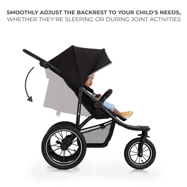 Прогулочная коляска Kinderkraft Helsi Deep Black (KSHELS00BLK0000)