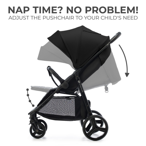 Прогулочная коляска Kinderkraft Rine Classic Black (KSRINE00BLK0000)