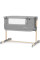 Приставная кроватка-люлька Kinderkraft Neste Grow Light Grey Full Wood (KCNEGR00LGR000W)