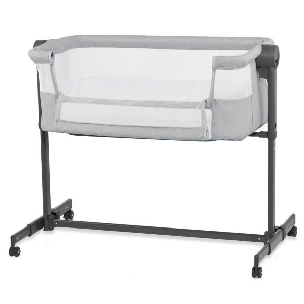 Приставная кроватка-люлька Kinderkraft Neste Up 2 Light Grey (KLNEUP02LGR0000)