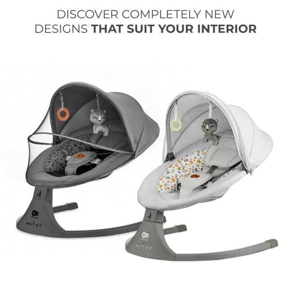Кресло-качалка Kinderkraft Lumi 2 Dark Grey (KBLUMI02DGR0000)