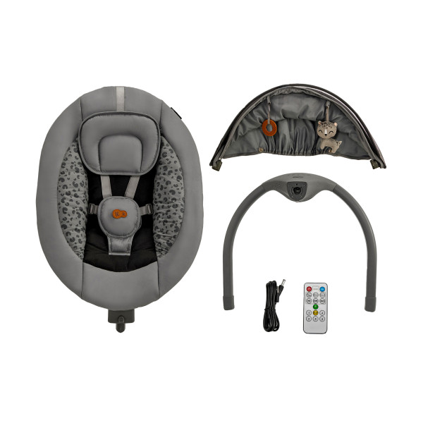 Кресло-качалка Kinderkraft Lumi 2 Dark Grey (KBLUMI02DGR0000)