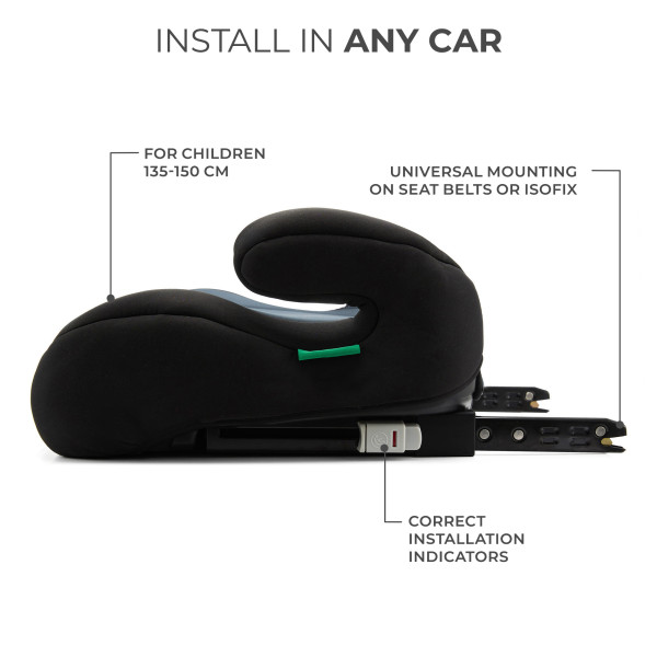 Автокресло-бустер Kinderkraft i-Boost Black (KCIBOO00BLK0000)