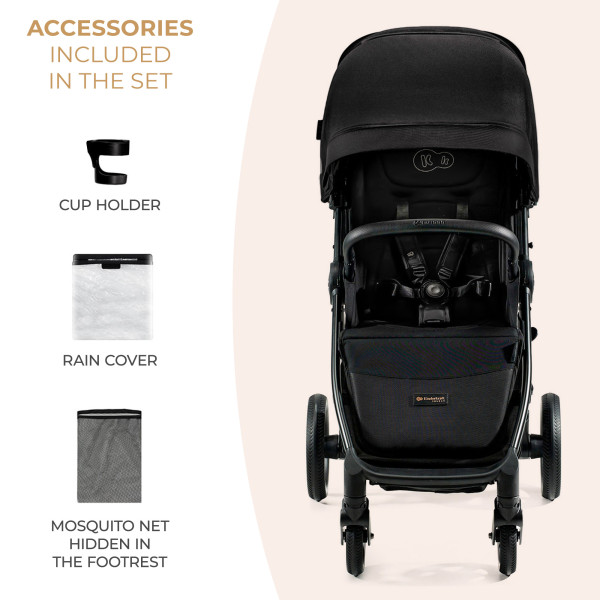 Прогулочная коляска Kinderkraft Mitzy Ink Black (KSMITZ00BLK0000)