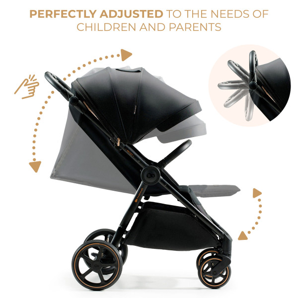 Прогулочная коляска Kinderkraft Mitzy Ink Black (KSMITZ00BLK0000)