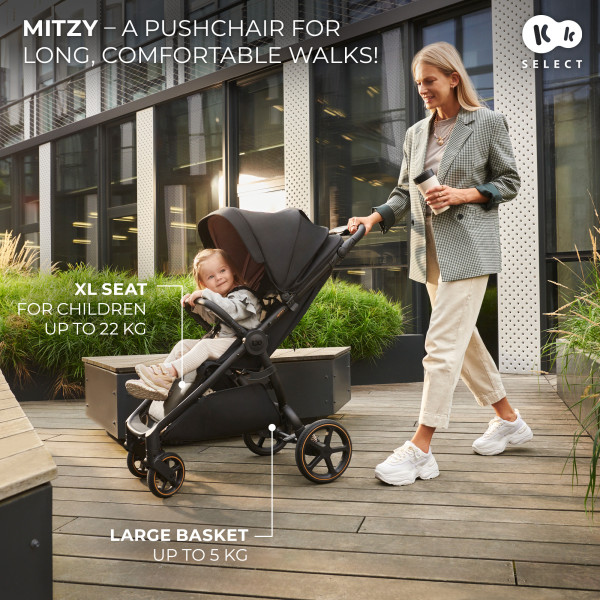 Прогулочная коляска Kinderkraft Mitzy Ink Black (KSMITZ00BLK0000)