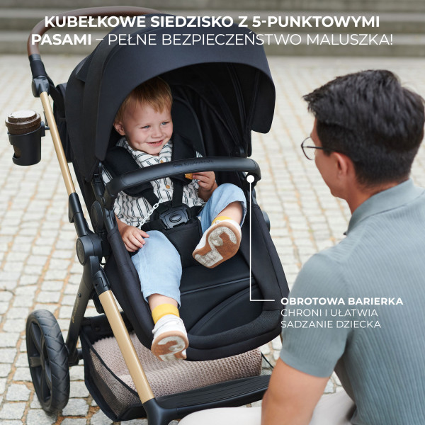 Универсальная коляска 3 в 1 Kinderkraft Moov 2 Pure Black (KSMOOV02BLKEV00)