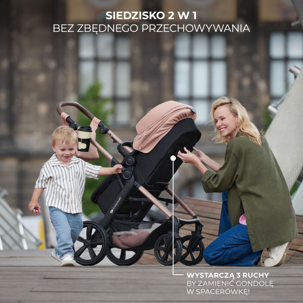 Универсальная коляска 3 в 1 Kinderkraft Moov 2 Pure Black (KSMOOV02BLKEV00)