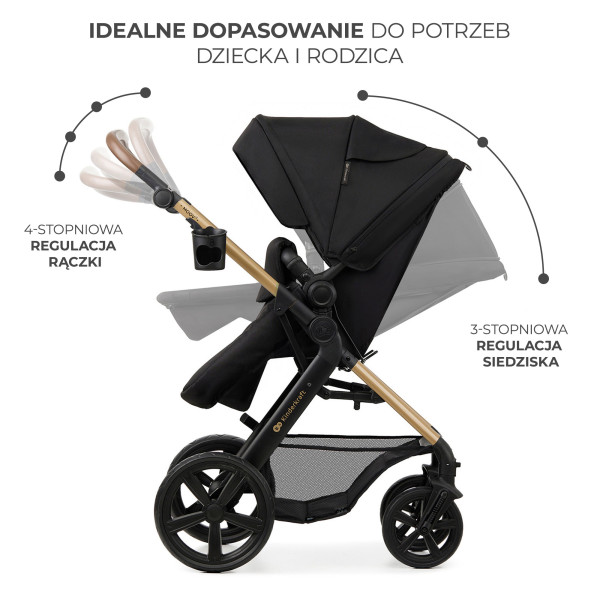 Универсальная коляска 3 в 1 Kinderkraft Moov 2 Pure Black (KSMOOV02BLKEV00)