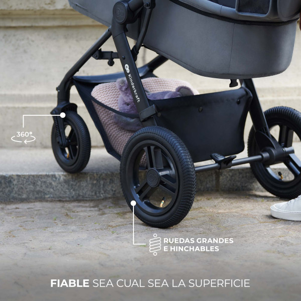 Универсальная коляска 3 в 1 Kinderkraft Moov 2 Air Light Gray (KSMOOV02LGR3000)