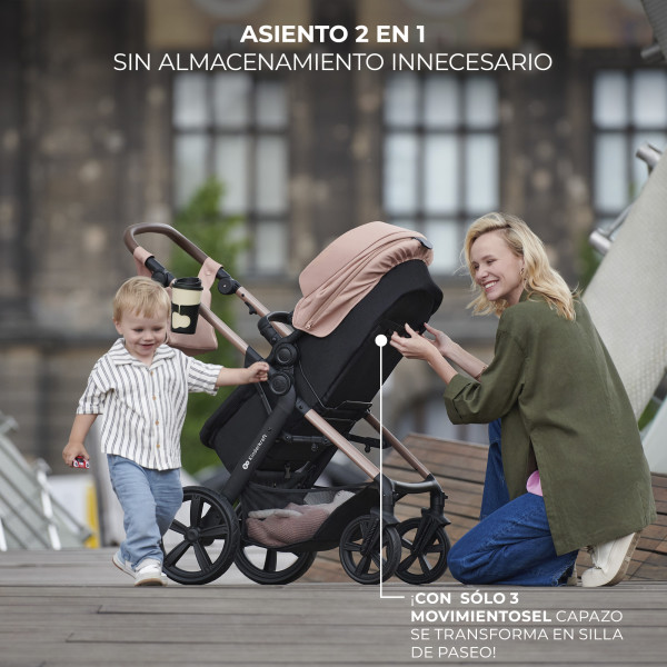 Универсальная коляска 3 в 1 Kinderkraft Moov 2 Air Light Gray (KSMOOV02LGR3000)