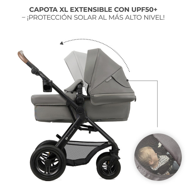 Универсальная коляска 3 в 1 Kinderkraft Moov 2 Air Light Gray (KSMOOV02LGR3000)