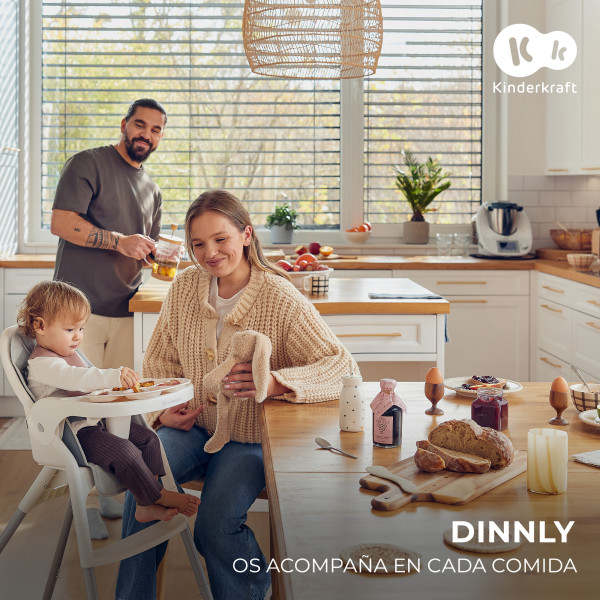 Стульчик для кормления Kinderkraft Dinnly Grey (KHDINN00LGR0000)