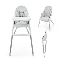 Стульчик для кормления Kinderkraft Dinnly Grey (KHDINN00LGR0000)