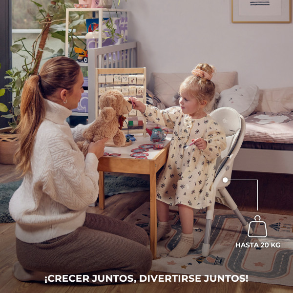 Стульчик для кормления Kinderkraft Dinnly Grey (KHDINN00LGR0000)