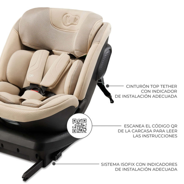 Автокресло Kinderkraft Xpedition 3 i-Size Beige (KCXPED03BEG0000)