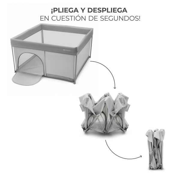 Манеж Kinderkraft Ziki Grey (KLZIKI00GRY0000)