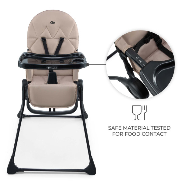 Стульчик для кормления Kinderkraft Binci Beige (KHBINC00BEG0000)