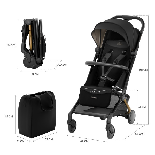 Прогулочная коляска Kinderkraft Pilot 2 Midnight Black (KSPILO02BLK0000)