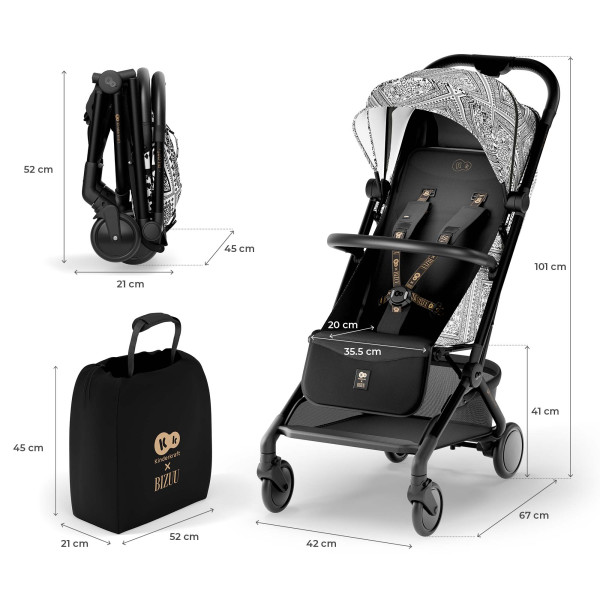 Прогулочная коляска Kinderkraft Pilot 2 Midnight Black (KSPILO02BLK0000)