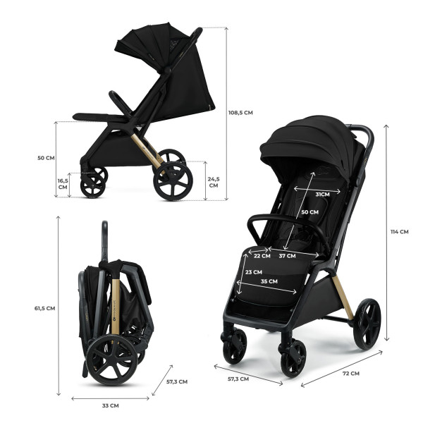 Прогулочная коляска Kinderkraft Loom Black (KSLOOM00BLK00BS)