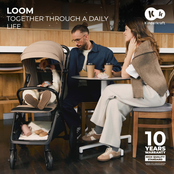 Прогулочная коляска Kinderkraft Loom Black (KSLOOM00BLK00BS)