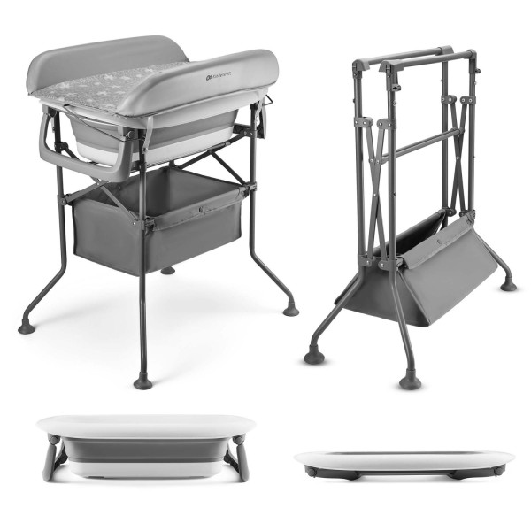 Столик для пеленания с ванночкой Kinderkraft Bubbly Grey (KABUBB00GRY0000)