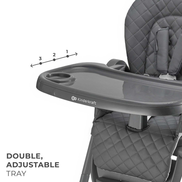Стульчик для кормления Kinderkraft Tulo Grey (KHTULO00GRY0000)