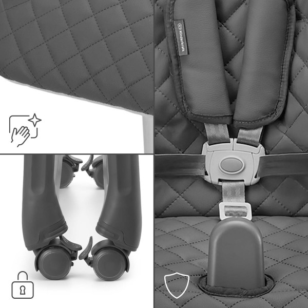 Стульчик для кормления Kinderkraft Tulo Grey (KHTULO00GRY0000)
