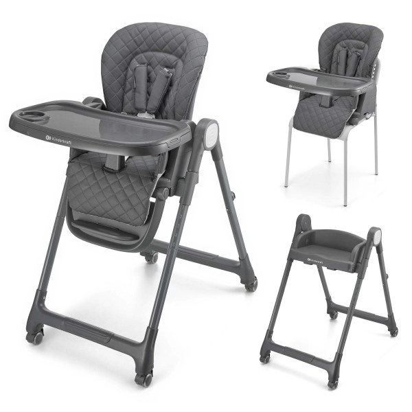 Стульчик для кормления Kinderkraft Tulo Grey (KHTULO00GRY0000)