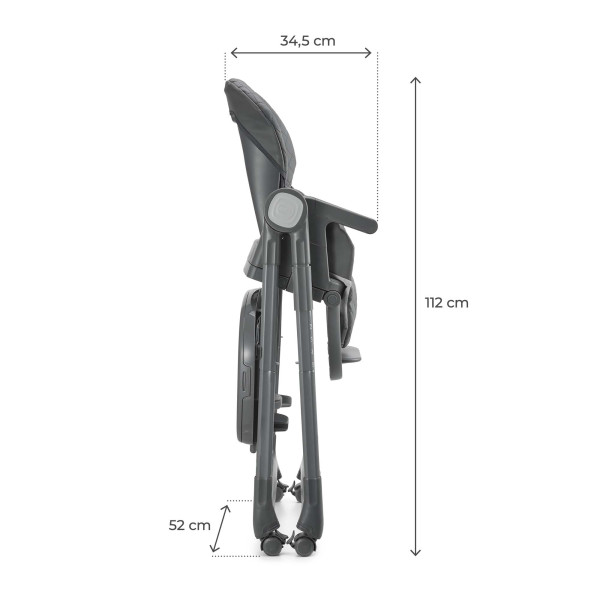 Стульчик для кормления Kinderkraft Tulo Grey (KHTULO00GRY0000)