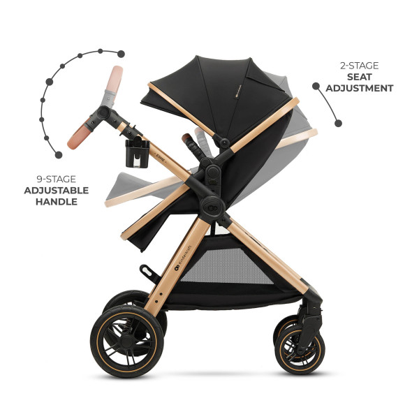 Универсальная коляска 3 в 1 Kinderkraft Esme Pro Pure Black (KSESME00BLK300N)