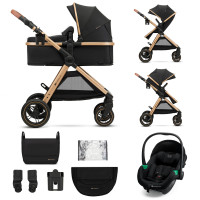 Универсальная коляска 3 в 1 Kinderkraft Esme Pro Pure Black.
