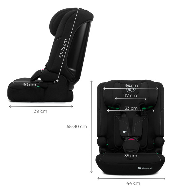 Автокресло Kinderkraft i-Comfy i-Size Black (KCICOM00BLK0000)