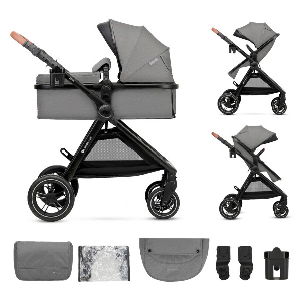 Универсальная коляска 2 в 1 Kinderkraft Esme Grey (KSESME00GRY2000)