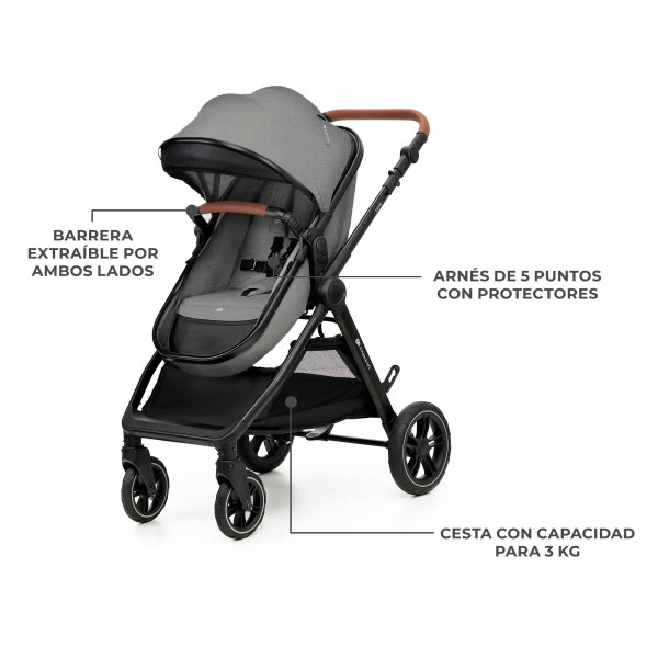 Универсальная коляска 2 в 1 Kinderkraft Esme Grey (KSESME00GRY2000)