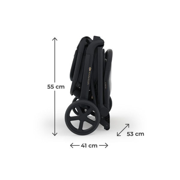 Прогулочная коляска Kinderkraft Nubi 3 Midnight Black (KSNUBI03BLK0000)