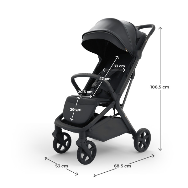 Прогулочная коляска Kinderkraft Nubi 3 Midnight Black (KSNUBI03BLK0000)