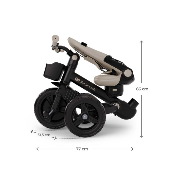 Трехколесный велосипед Kinderkraft Aveo 2 Plus Beige (KRAVEO02BEG0000)