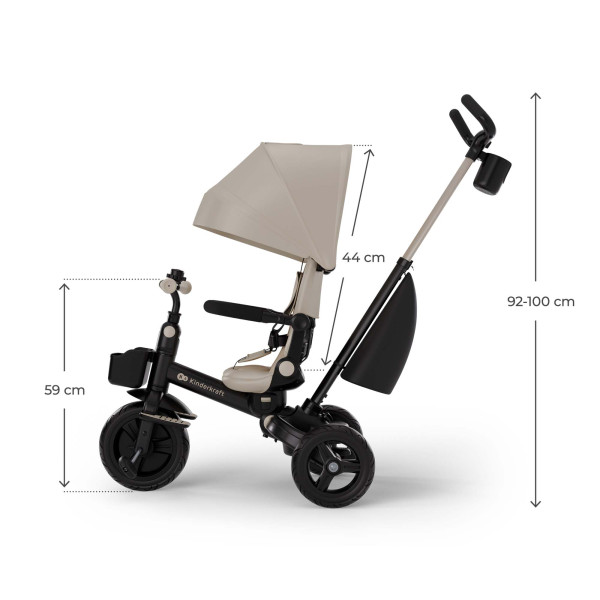 Трехколесный велосипед Kinderkraft Aveo 2 Plus Beige (KRAVEO02BEG0000)