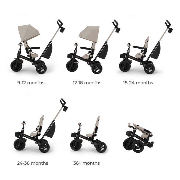 Трехколесный велосипед Kinderkraft Aveo 2 Plus Beige (KRAVEO02BEG0000)