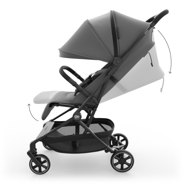 Прогулочная коляска Kinderkraft Nebo Platinum Grey Beige (KSNEBO00GRY0000)