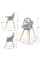 Стульчик для кормления 2 в 1 Kinderkraft Fini Up Grey