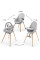 Стульчик для кормления 2 в 1 Kinderkraft Fini Up Grey