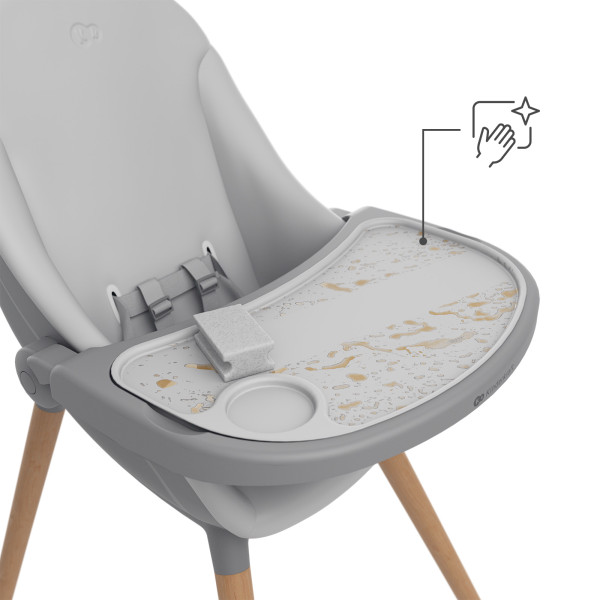 Стульчик для кормления 2 в 1 Kinderkraft Fini Up Grey