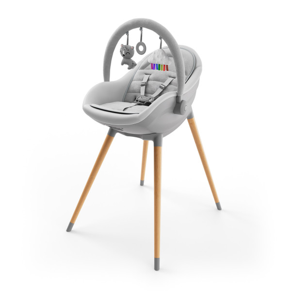 Стульчик для кормления 2 в 1 Kinderkraft Fini Up Grey