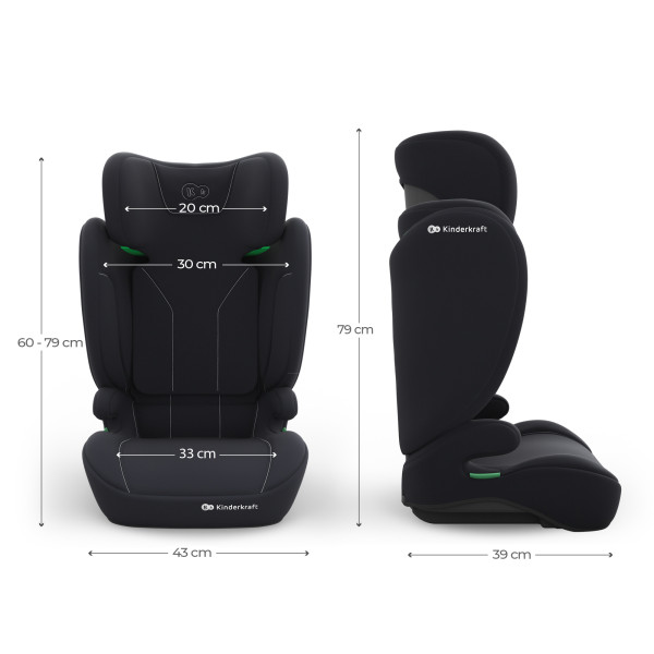 Автокресло Kinderkraft i-Spark 2 Plus i-Size Black (KCISPA02BLKPL00)