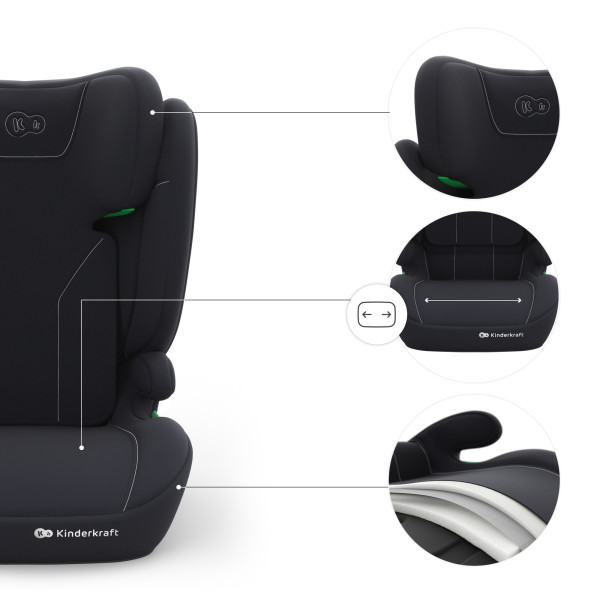 Автокресло Kinderkraft i-Spark 2 Plus i-Size Black (KCISPA02BLKPL00)